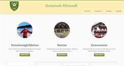 Desktop Screenshot of kleinzell.gv.at